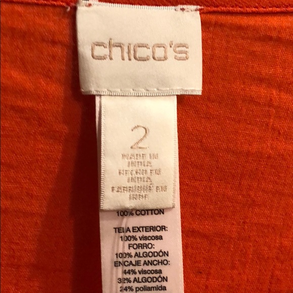 Chico’s Peasant Top 2 - Picture 2 of 4